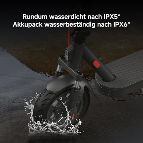 Xiaomi 5 Elite E-Scooter mit Straßenzulassung (max. 20km/h, bis zu 45km Reichweite & 20% Steigung, Federung vorne, 10\ Luftreifen, Blinker, Dual-Bremssystem, App)