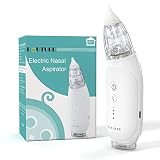 Nasal Aspirator for Baby, HAUTURE Baby Nose Sucker, Self-Cleaning Nose Cleaner for Toddler, 3 Suctio
