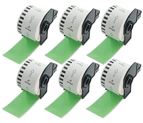 BETCKEY ���M�� DK-2223 �u���U�[ ���x�� �v�����^�[ ���[�� �݊� brother ���x���V�[�� 50mm x 30.48m QL-550 QL-650TD QL-700 QL-800 QL-820NWB QL-1060N�ȂǂɑΉ� 6�� 