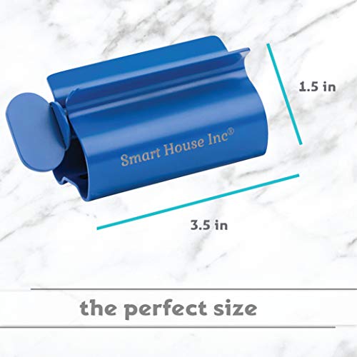 Image of Toothpaste Squeezer Tube Roller Stainless Steel Tube Squeezer Rollers, Saves Toothpaste, Creams, Puts an end to Waste (Blue)
