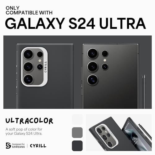 Image of Spigen Cyrill UltraColor | Samsung Galaxy S24 Ultra Case | Black Dark Grey Galaxy S24 Ultra Back Cover | TPU+Poly Carbonate - Dusk