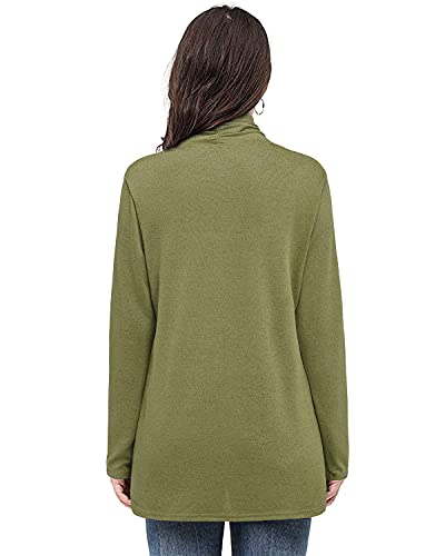 Image of ULTRANICE Cardigan Sweaters Womens Fashion 2024 Trendy Lightweight Long Sleeve Casual Knitted Cardigans Sweater Tops Clothes Outfits with Pockets(Mustard,S)