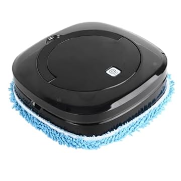 Máquina de Esfregaços Automáticos, robô de Esfregaço Silencioso e Silencioso para Pêlos de Estimação de Piso Duro, Limpam Sem Esforço a Poeira, Navega Facilmente Sob Móveis,