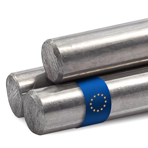 Stahl-Shop24 V2A Rundstab Edelstahl 1500 mm Metallstab rostfrei 10 mm Durchmesser für Handwerk Modellbau Werkstatt Basteln Maschinenbau DIY Edelstahlstange massiv hochwertig stabil