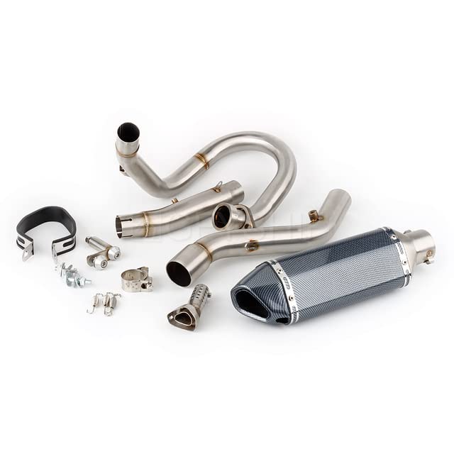 AEPRO - For SUZUKIs DRZ 400 2000-2022 DRZ400 S/SM DR-Z 400 DRZ400S Decat ESCAPEs Slip-on Motorcycle Exhaust Muffler And Header Link Pipe (Version F)