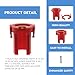 Red ABS Plastic Metal Faucet Fixing Nut Anti-Loosening Faucets Lock Nuts Fastener Lock Nut Tool for Hot/Cold Water Faucet Shanks Suitable for Kitchen Bathroom Home Hardware Accessories