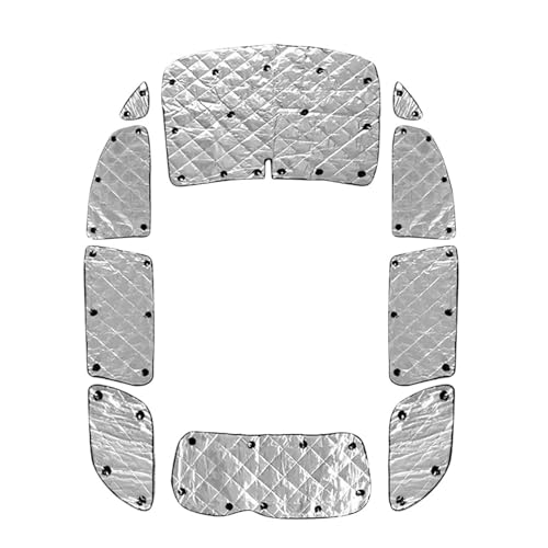 �ԗp ���悯 �ɓK������ �G�X�e�B�} 50�n 4�w�\�� �Ԏ�ʐ�p �ϔM�Ռ� �f�M �V���o�[�T���V�F�[�h 10P �Ԃ̃T���V�F�[�h