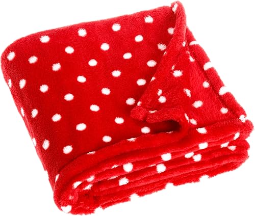 Baby Fleece-Decke Kuscheldecke Punkte, 75x100cm/29.5 Inch x 39.4 Inch
