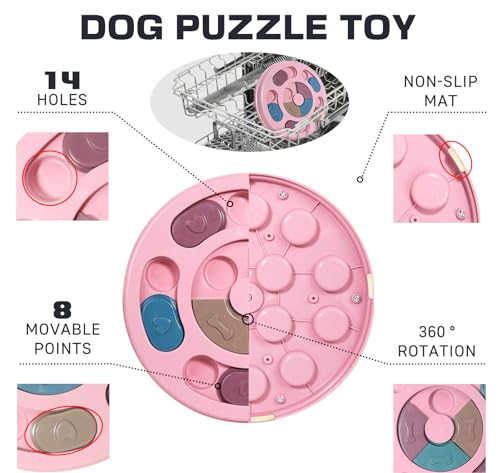 Blanlody Hundespielzeug Intelligenz， Intelligenzspielzeug für Hunde mit Quietschend Interaktives Hundespielzeug mit Beschäftigung， Futterspielzeug Hund für Kleine, Mittlere, Große Hunde und Katzen