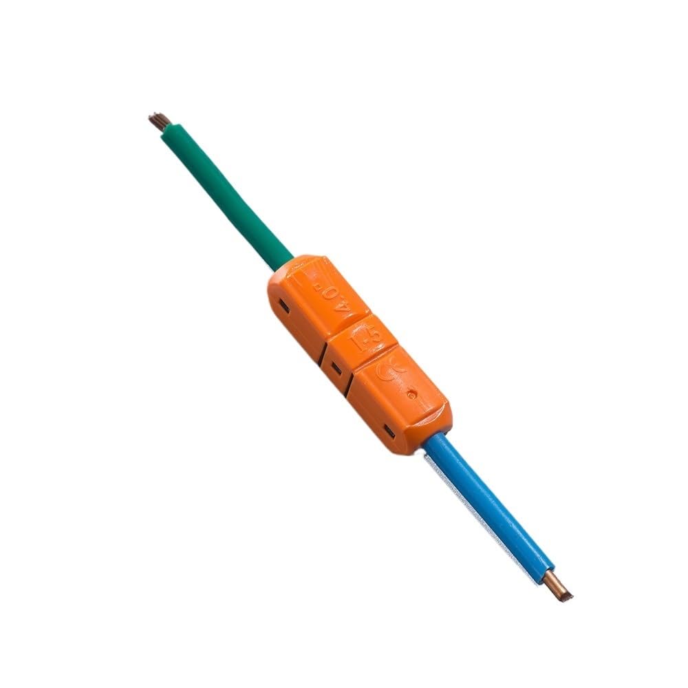 I-5 Lot de 100 connecteurs de câbles électriques à Bout à Bout, bornes à, Verrouillage Rapide, 12-11 AWG, 4 mm², kit d'outils