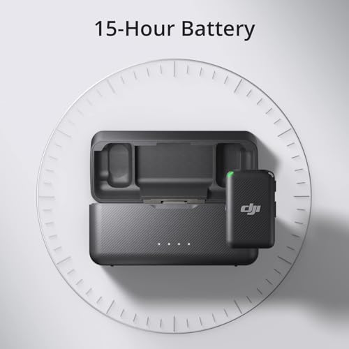 DJI Mic (2 TX + 1 RX + Charging Case), Wireless Lavalier Microphone, 250m (820 ft.) Range, 15-Hour Battery, Noise Cancellation Wireless Microphone for PC, iPhone, Record Interview, YouTube, Vlogs - Image 4