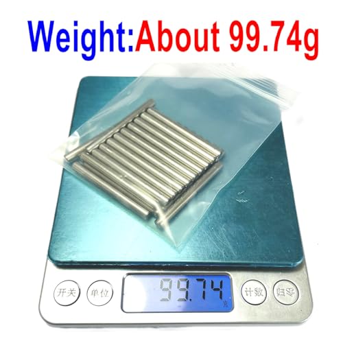 ZDingTech 25pcs 4mm x 40mm Dowel Pins Metal Dowel pins M4 4mm Shelf Pegs,Support Shelves,4mm x 40mm Metal Rod.304 Stainless Steel Wood Bunk Bed pegs - Thumbnail 6