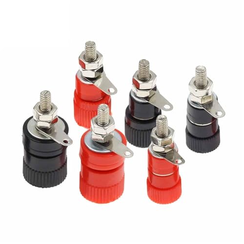 Conector de prueba de 4 mm con poste de unión M4 duradero para panel de laboratorio 3