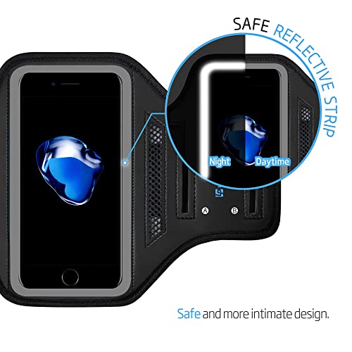 Iphone 7 Armband/Iphone 8 Armband, Lovphone Sport Running Exercise Gym Sport Armband Case For Iphone 8/Iphone 7/Iphone 6/6S With Key Holder & Card Slot (Gray) #TOP4