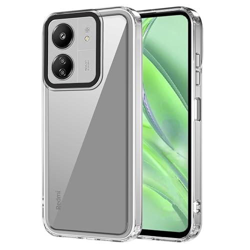 amazon basics Back Case Cover for Mi Redmi 13C 4G (TPU + PC_Clear)