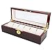 Produktbild DAUERHAFT Exquisite Verarbeitung Schützen Sie die Uhr vor Schock und Schmutz 6 Grid Watch Aufbewahrungsbox mit Schlüsseluhr Vitrine, für Uhr Geschenkbox