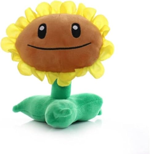 Miniatura 6 de JHESAO Juguetes de peluche de plantas y zombis de girasol de 8 pulgadas, peluches de PVZ, 1 2, muñeca suave de peluche, nuevo