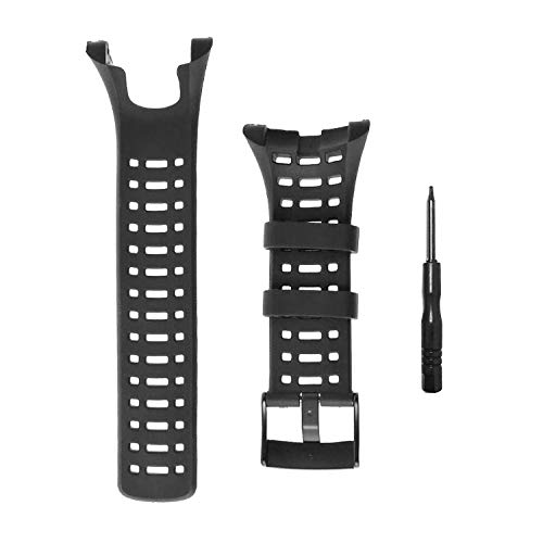 JTMM New Flexible Rubber Watch Replacement, Soft Black Replacement Strap for Suunto Ambit 1/2/2S/2R/3 Sport/3 Run/3 PEAK - Image 2