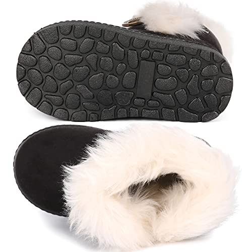 Image of Femizee Girls Boys Warm Winter Boots Kids Outdoor Snow Boots(Toddler /Little Kid)