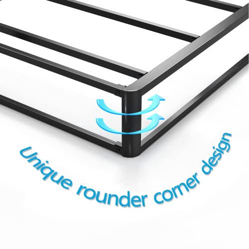 Theocorate Queen Box Spring And Cover Set, 5 Inch Low Profile Metal Spring, Heavy Duty Structure With Cover, Mattress Foundation, Noise Free, Non-Slip, Easy Assembly #TOP5