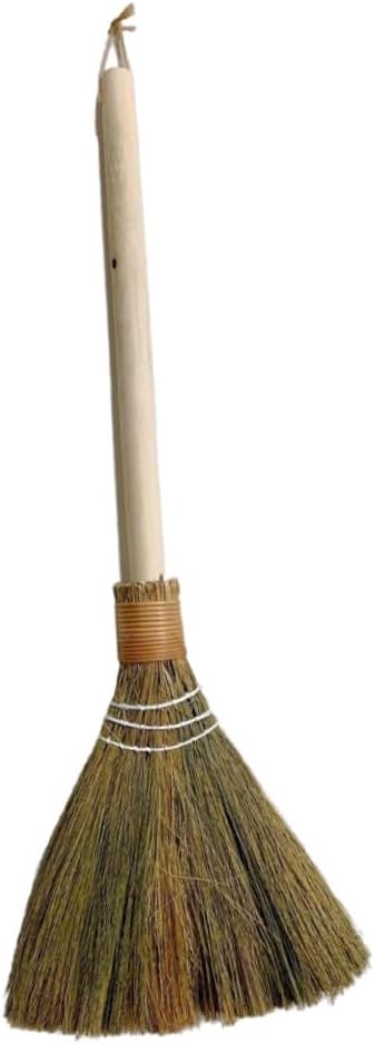 SUPVOX Removable Handle Woven Hand Broom 74cm Small Desktop Dust Brush Broom for Home Cleaning Supplies and Household Use
