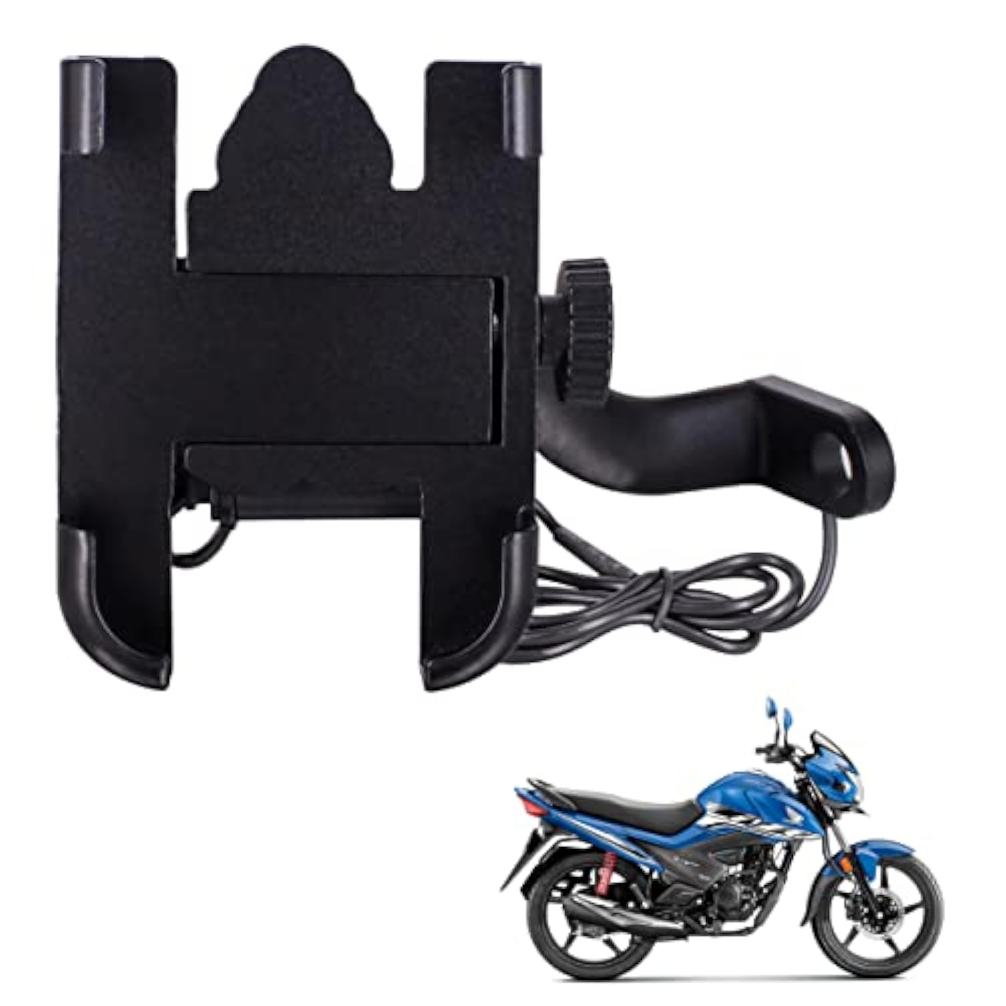 CNC Bike Mount Holder for Navigation with USB Charger