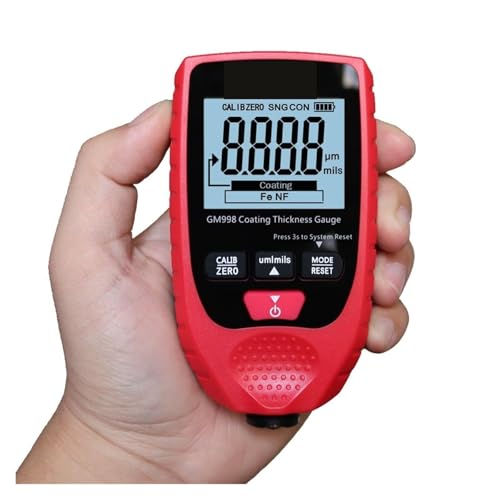 Medidor de Espesor de Pintura Digital para Automoción, Calibrador de Recubrimientos Electrolíticos (0,1 μm – 1500 μm), para Acero y Aluminio miniatura 2