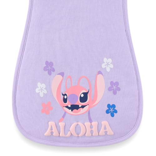Image of Disney Baby Stitch Angel Burp Cloths 3 Pack 20 inch x 10 inch Burping Rags Infants