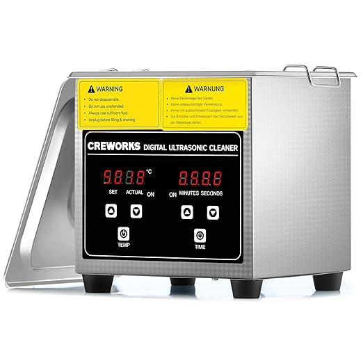 Pulitore Ultrasuoni Industriale con Riscaldatore e Timer Digitale 50W Lavatrice ad Ultrasuoni in Acciaio Inossidabile Pulizia a Ultrasuoni per Orologi Dentarie Occhiali Ricambi di Auto da 1,2l