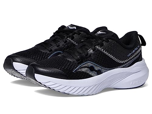 Saucony Kinvara 14 Lace to Toe Sneaker, Black, 11.5 Wide US Unisex Big_Kid