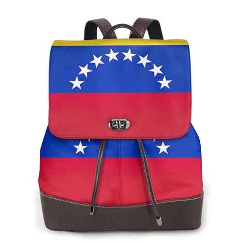 Sac à dos en cuir drapeau Venezuela femme : fini le désordre avec ce sac compact