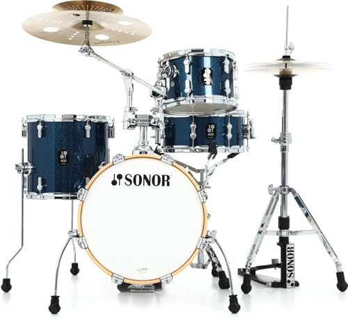Sonor AQX Jungle 4-piece Shell Pack - Blue Ocean Sparkle