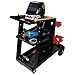 Performance Tool W53992 Universal Mobile Welding Cart with Storage Trays on Wheels for MIG Welders and Plasma Cutters, Black