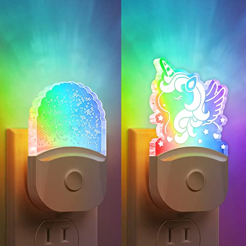 Lámpara nocturna para niños con cambio de color y sensor miniatura 1