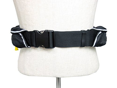 手動膨張式 ライフジャケット ベルト式/オーシャンWR-3 国交省認定品 タイプA 検定品 桜マーク付 (ブラック) 2枚目