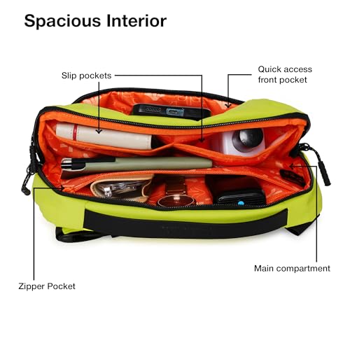 Image of Nasher Miles Sling Bag | Crossbody Bag | One Shoulder Bag| Multipurpose Travel Bag | Ideal for Daily Use, Office, Travel, Hiking