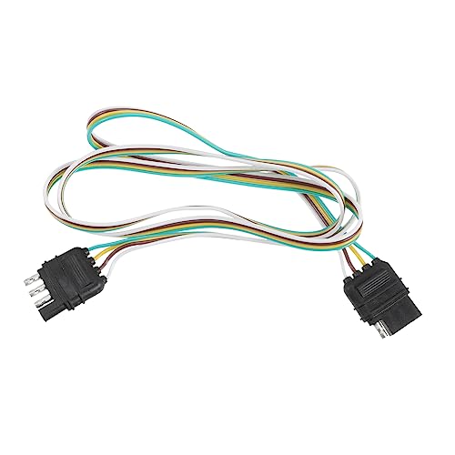 SOLUSTRE 4 Pin Trailer Connector Kit 4 Wire Harness Heavy Duty Trailer Light Plug Wire