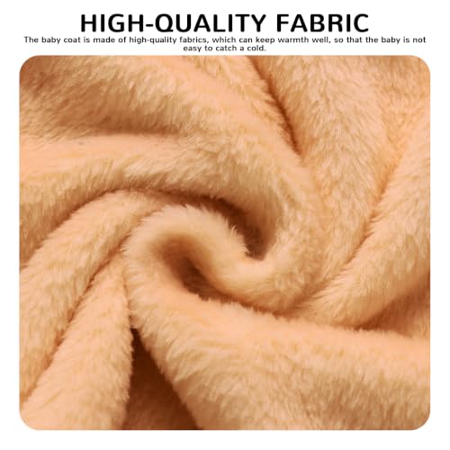 Image of Baby Girl Winter Fleece Coat Toddler Boy Jacket Infant With Hood Warm Outerwear