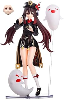 Ornaments,Genshin Impact Figure, Anime Cake Toppers, 19cm Genshin Impact Hu Tao Anime Figure PVC Figure Collection Model Decoration Car Office Desktop Ornaments for Boys and Girls