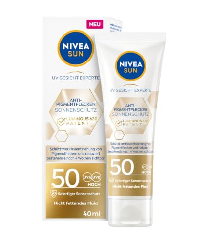 NIVEA SUN UV Gesicht Experte Anti-Pigmentflecken Sonnenschutz Luminous 630 LSF 50 (40 ml), feuchtigkeitsspendende Gesichtssonnencreme… – Ansicht 1