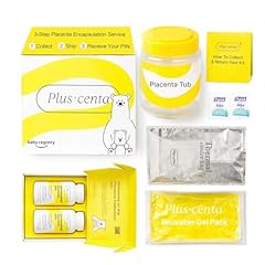 Pluscenta Placenta Encapsulation Kit – Postpartum Essentials Kit for Women After Birth, Postpartum Recovery & Care for New Moms, Breastfeeding Friendly Support Supplements for Women