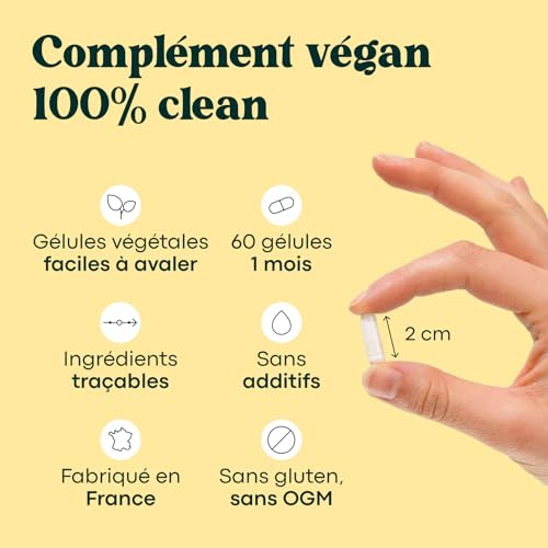 Multivitamines et Minéraux, 15 Nutriments Essentiels, Vitamines A B C D E + Magnésium & Zinc, Immunité & Énergie, 60 gélules Vegan, Cure de 1 mois, Fabriqué en France, Essentials by Novoma – Image 5