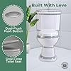 Renovators Supply Manufacturing Corner 2 Piece Toilet India Reserve Bathroom Toilets With Slow Close Toilet Seat Elongated Toilet Bowl With Green Gold Accent #2
