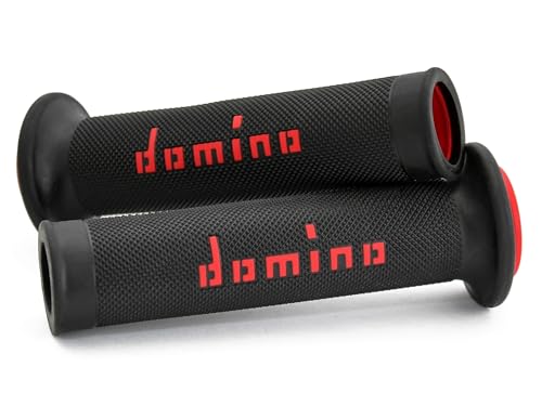 G2 by Domino Moto GP Grips for 7/8 (22mm) Handlebar (Pair) (Black/Red)