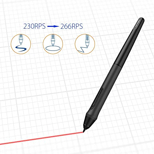XP-PEN Deco 03 kabelloses Grafiktablett 10x5,62 Zoll Wireless zeichentablett mit 8192 Druckstufen...