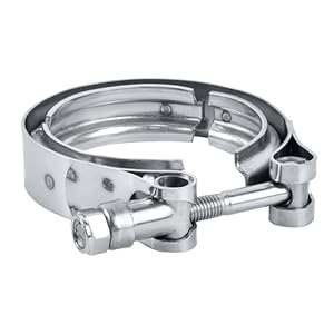EVIL ENERGY 3.0 Inch V Band Clamp for Flange Kit Stainless Steel (No flanges)