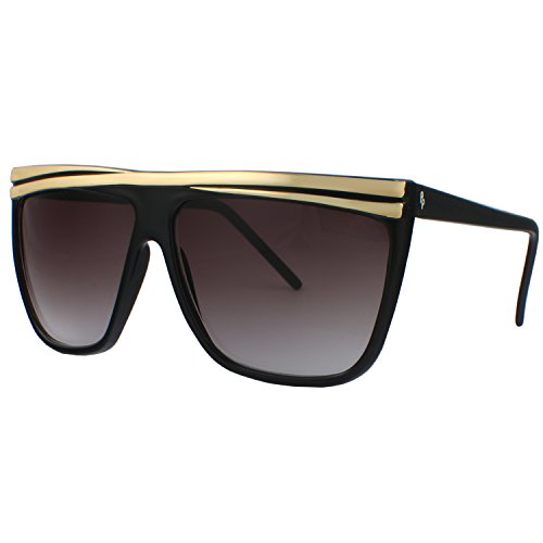 Paul Peugeot Designer Aviator Sunglasses with Gold Top Trimming
