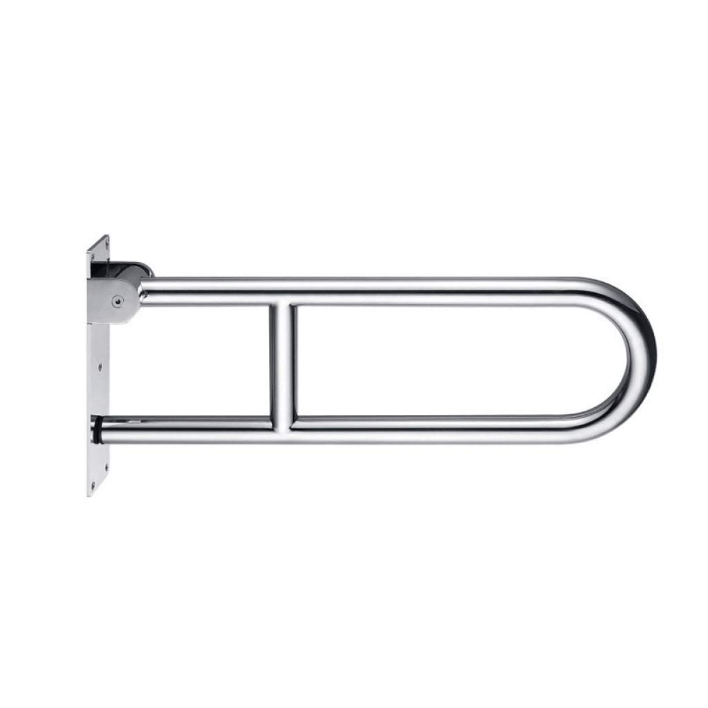 Barra de Apoyo de Seguridad de Pared, Barra de Apoyo Plegable, Barra de Apoyo para discapacitados y Personas Mayores, Acero Inoxidable, 70 * 25 cm