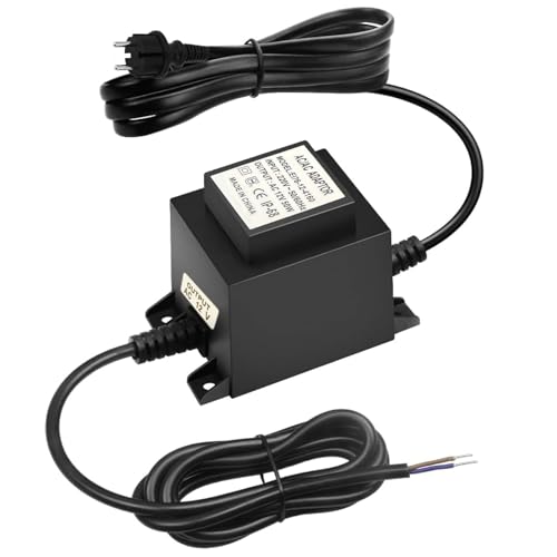 Transformador LED 12V sumergible IP68, fuente AC/AC de 50W y 220V a 12V con enchufe
