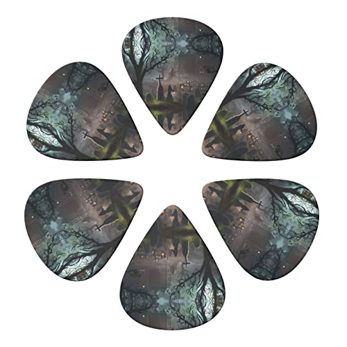 Lot de 6 médiators Halloween Horror pour guitare acoustique, guitare électrique, basse, ukulélé – fins, moyens et épais. - Les Beatles, Paul McCartney, John Lennon, RIngo Starr, George Harrison Lot de 6 médiators Halloween Horror pour guitare acoustique, guitare électrique, basse, ukulélé - fins, moyens et épais. – Image 5